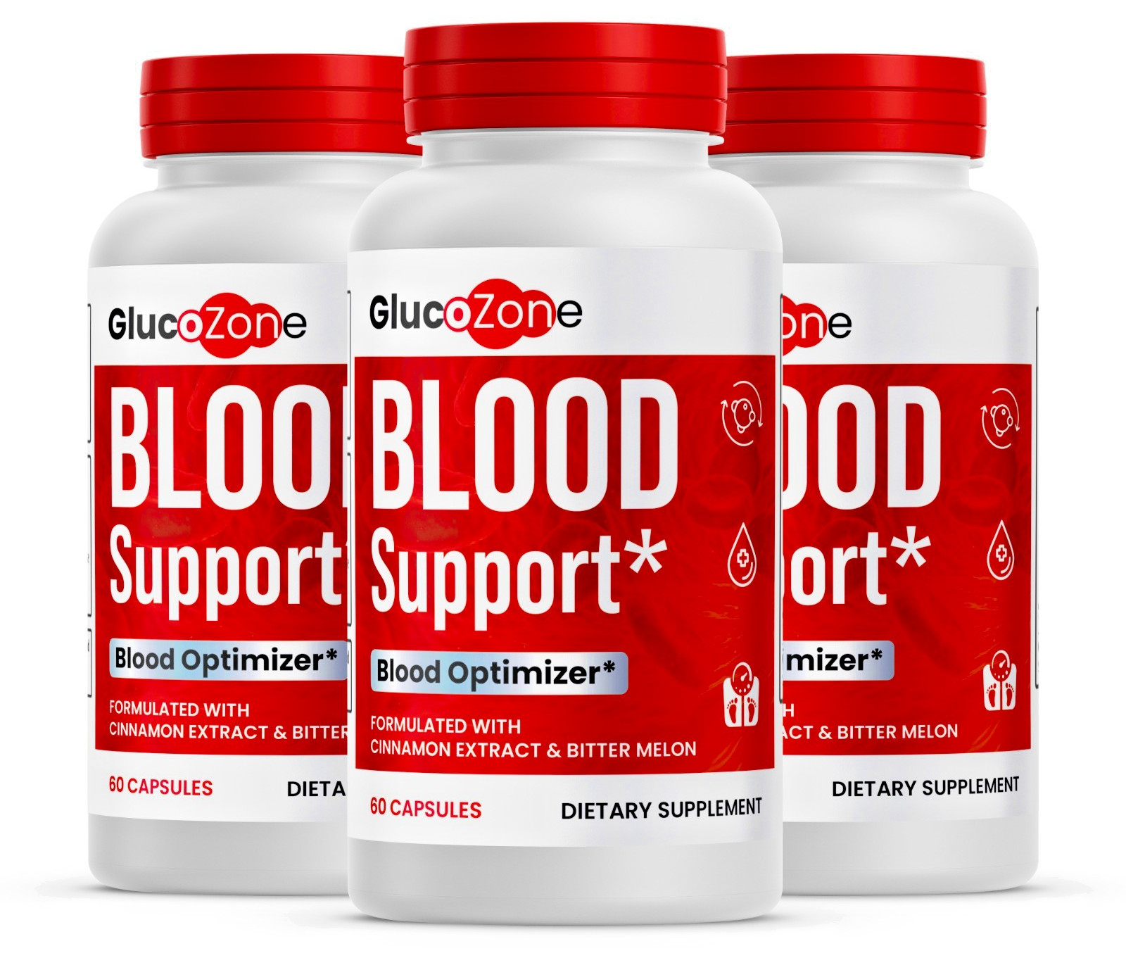 GlucoZone Blood Health Support Dietary Supplement Genuine Gluco Zone 180 Capsule