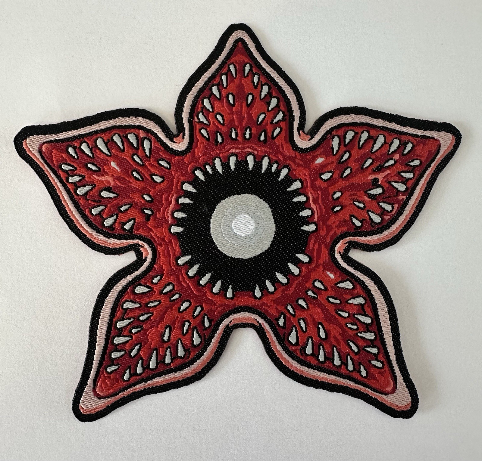 Stranger Things Demogorgon Open Mouth Woven Patch Iron On Or Sew