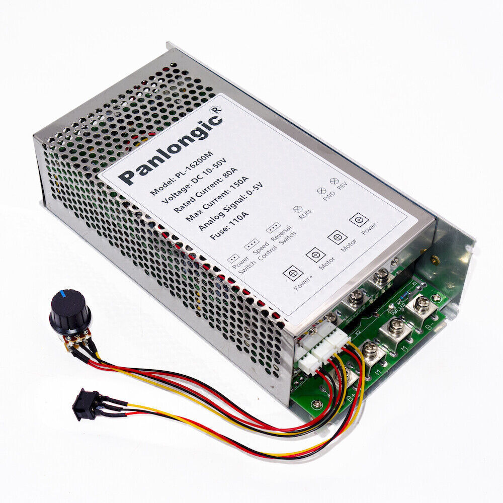 10V-50V 150A Reversible DC Motor Speed Controller PWM Control Soft Start 7500W