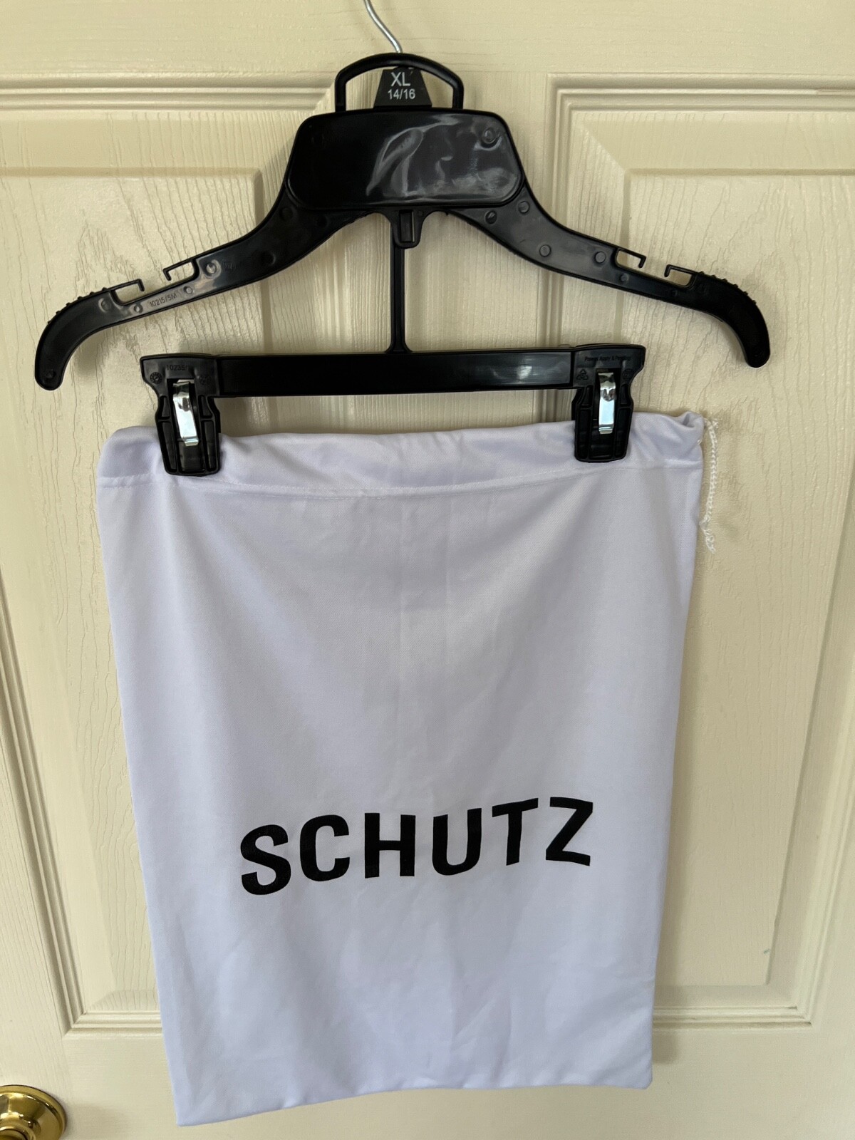 NEW SCHUTZ WHITE SOFT SHOES/HANDBAG DustBag Storage Travel Drawstring 13.5x18.5