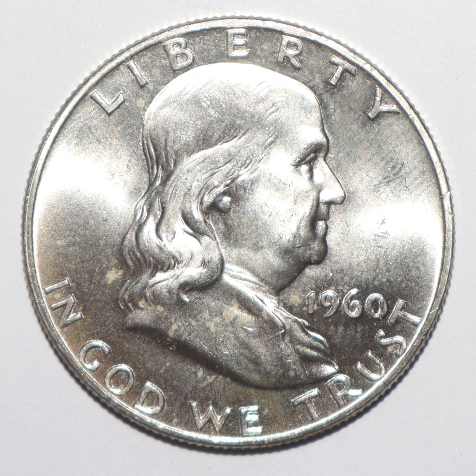 1960 D Franklin Half Dollar CHOICE BRILLIANT UNCIRCULATED (I291)