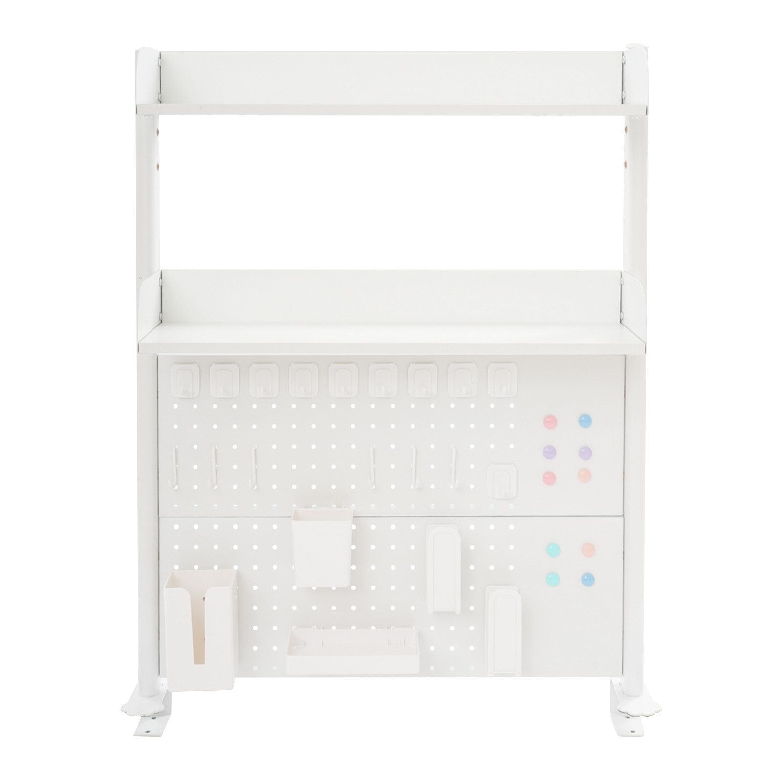 Tabletop Pegboard Bookshelf Clamp On Desk Organizer Multipurpose Bookshelf US