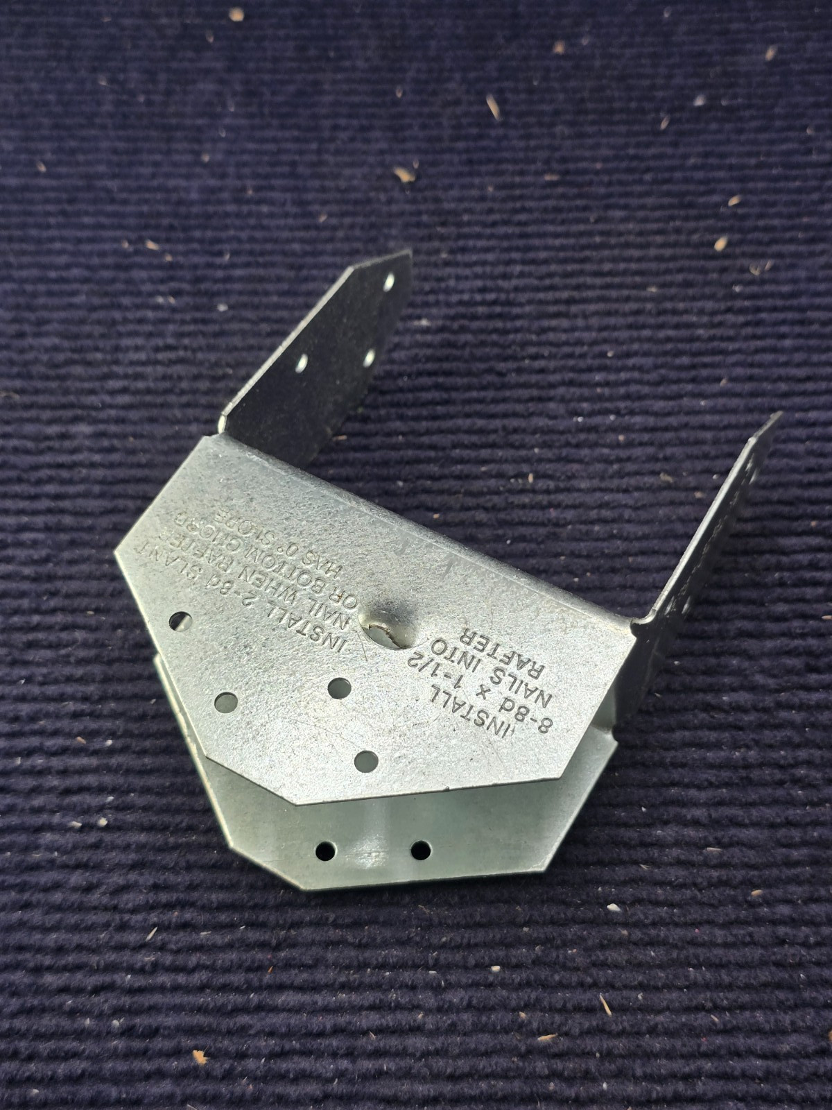 (QTY 8) Simpson Strong-Tie HS24: Steel 18 ga. Saddle Rafter Tie 3.6 H x 2 W in.