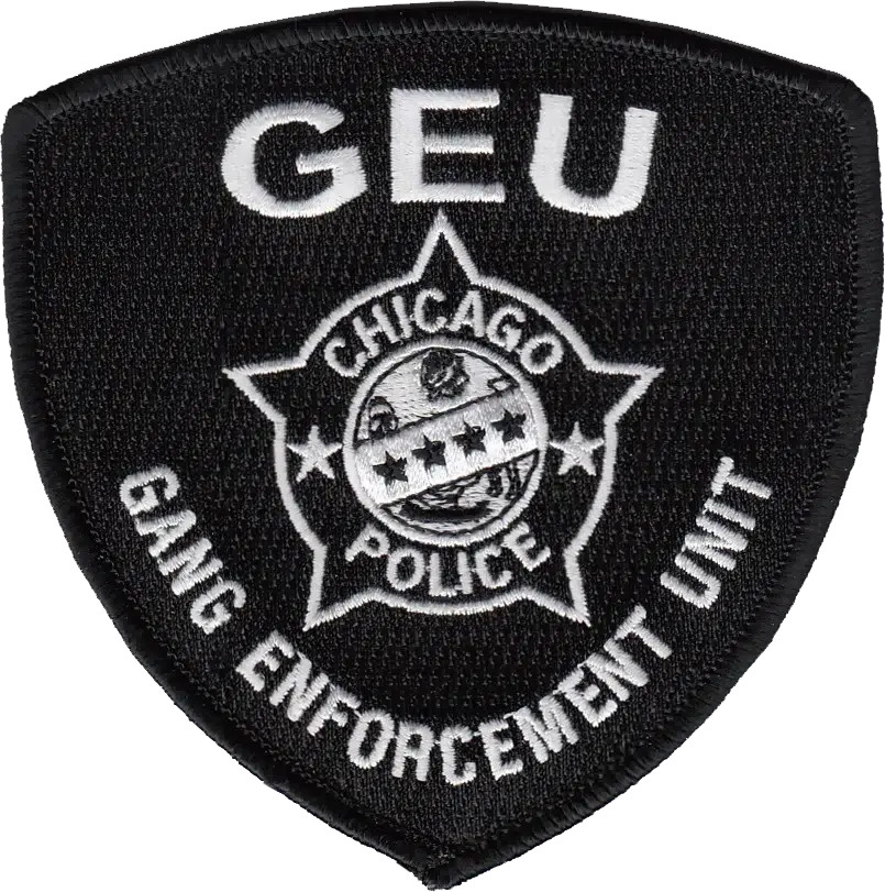 CHICAGO POLICE SHOULDER PATCH: Gang Enforcement Unit (GEU)