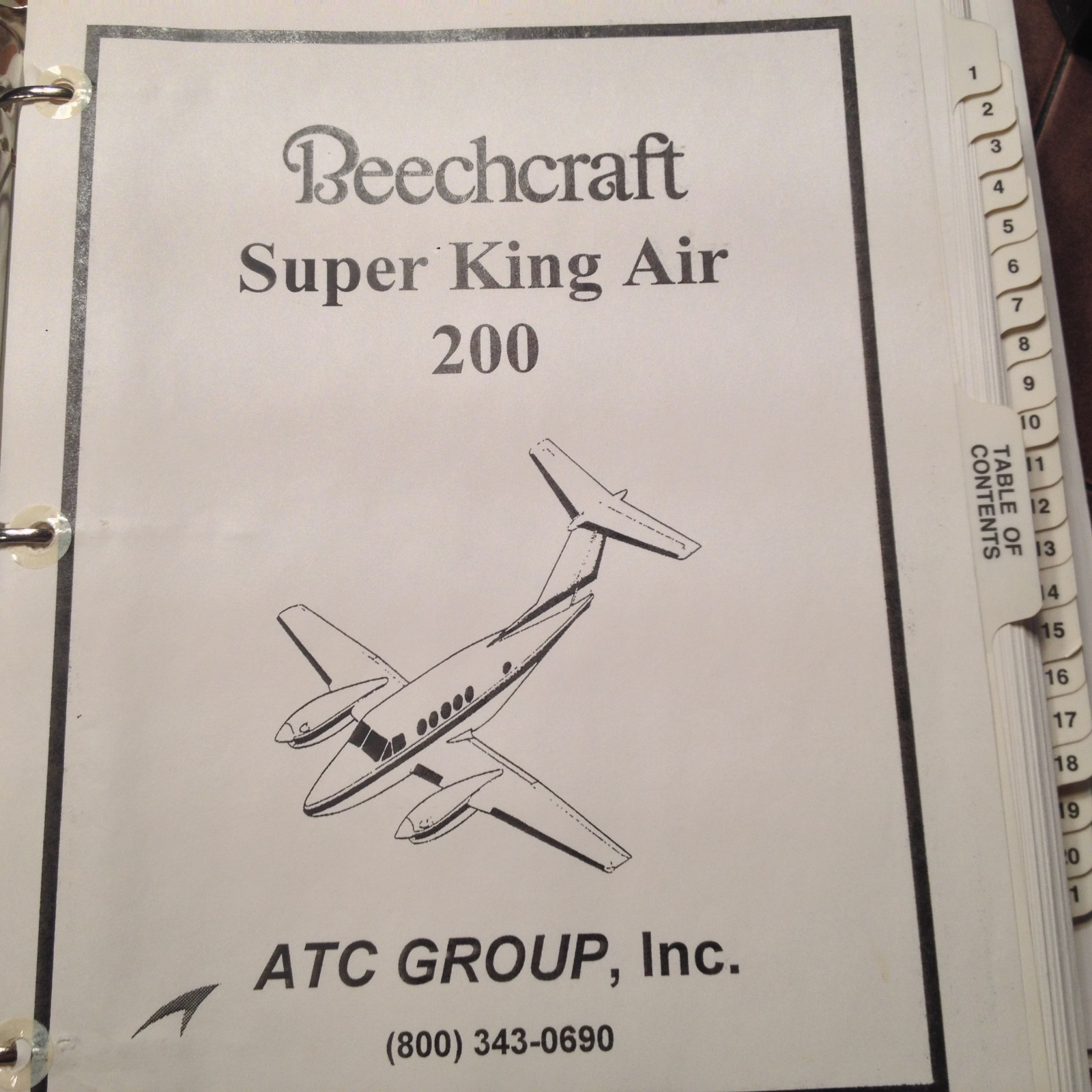 Super King Air B200 / B200c Ground School Training Manual
