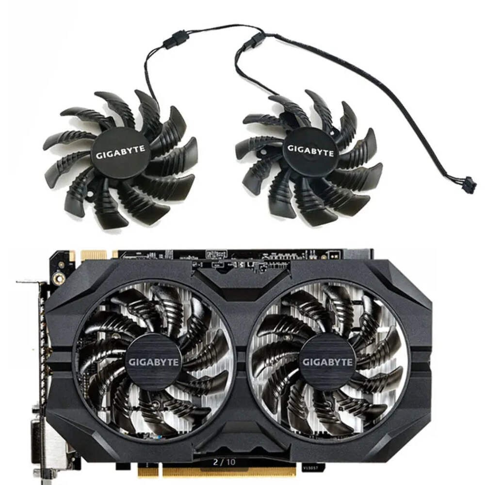 NEW 75MM 3PIN T128010SM PLD08010S12H GV-N960 GPU Fan，For Gigabyte GV-N960WF2 GV-