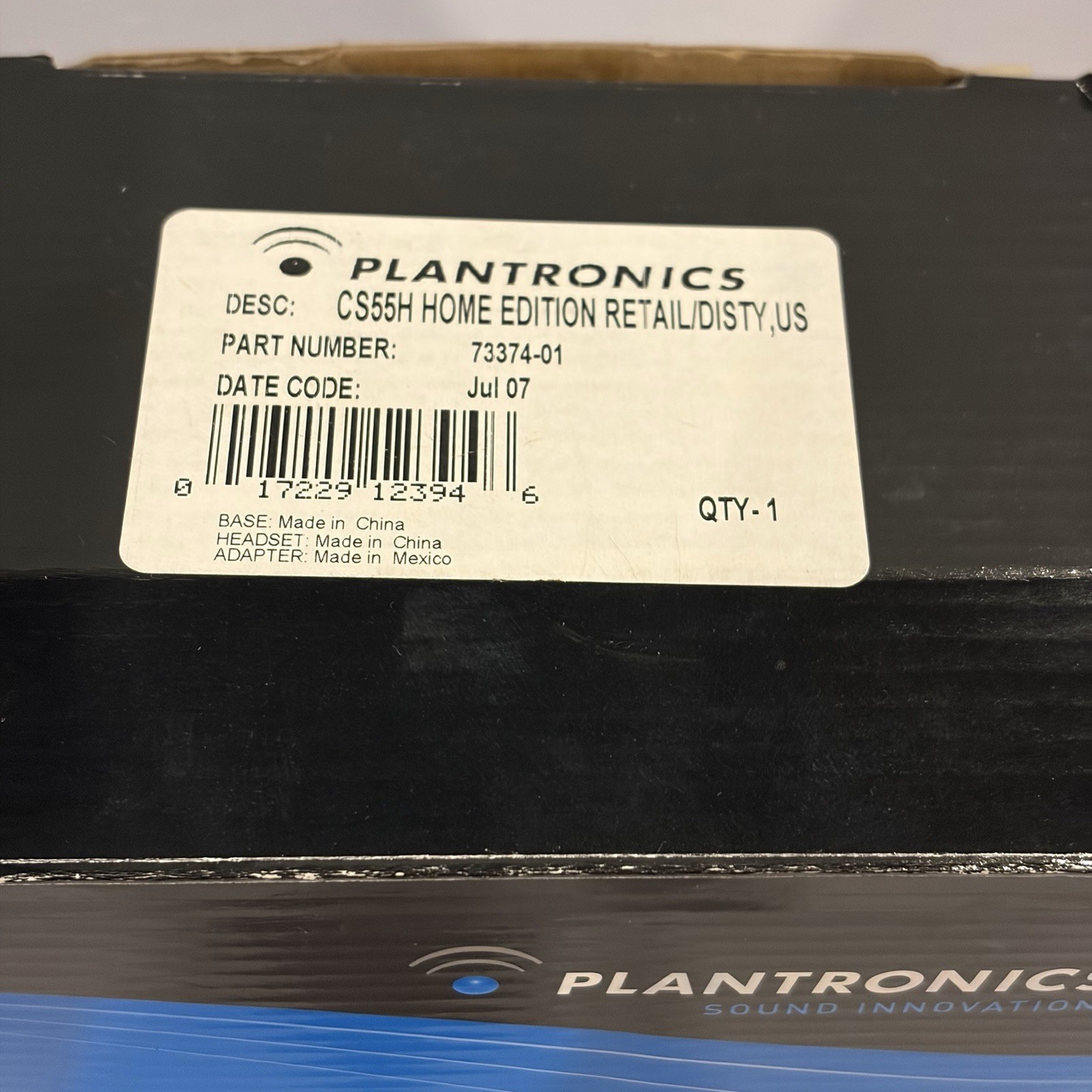 PLANTRONICS CS55 Wireless Headset System Home Edition OPEN BOX