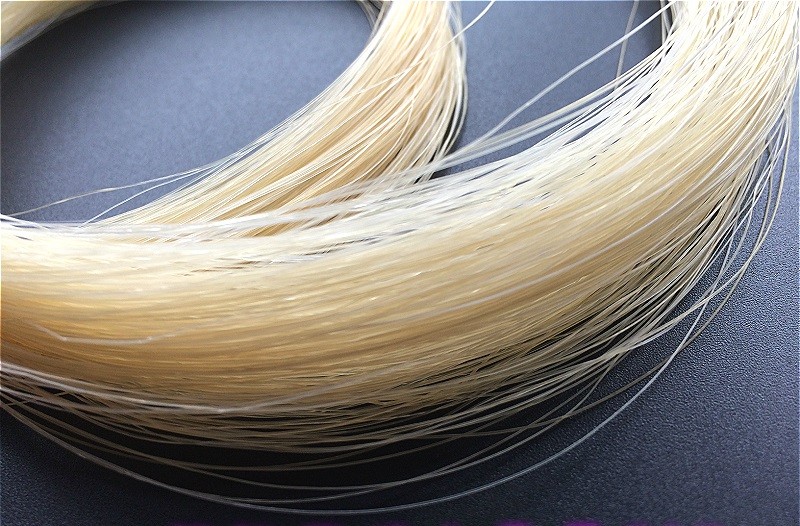 32'' Length Natural White Horse Mongolia Tail Viola Cello Erhu Bow Hairs