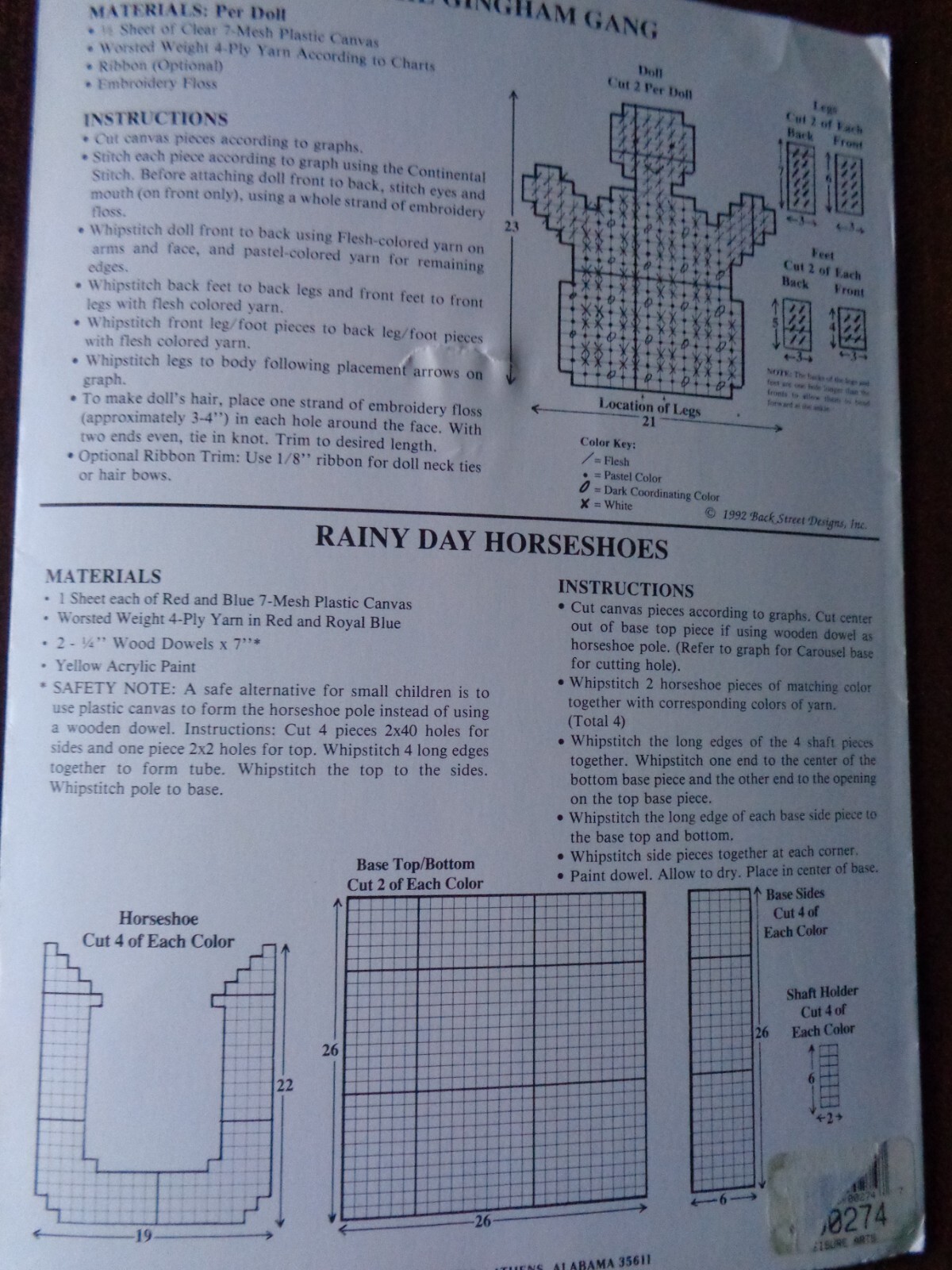 PLASTIC CANVAS PATTERNS TIMELESS TOYS DESIGNS BY WAYNE FOX