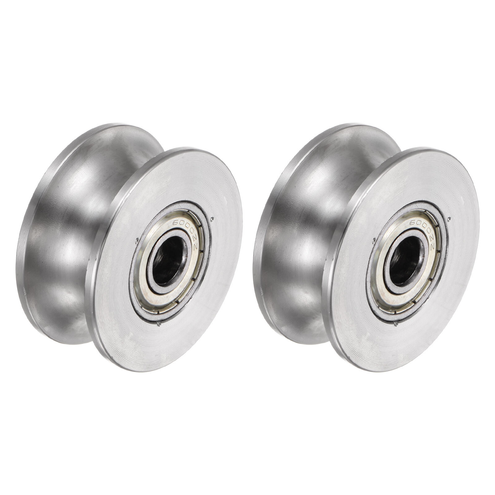 2pcs U Groove Track Wheel, 1.89" 201 Stainless Steel Sliding Gate Rollers