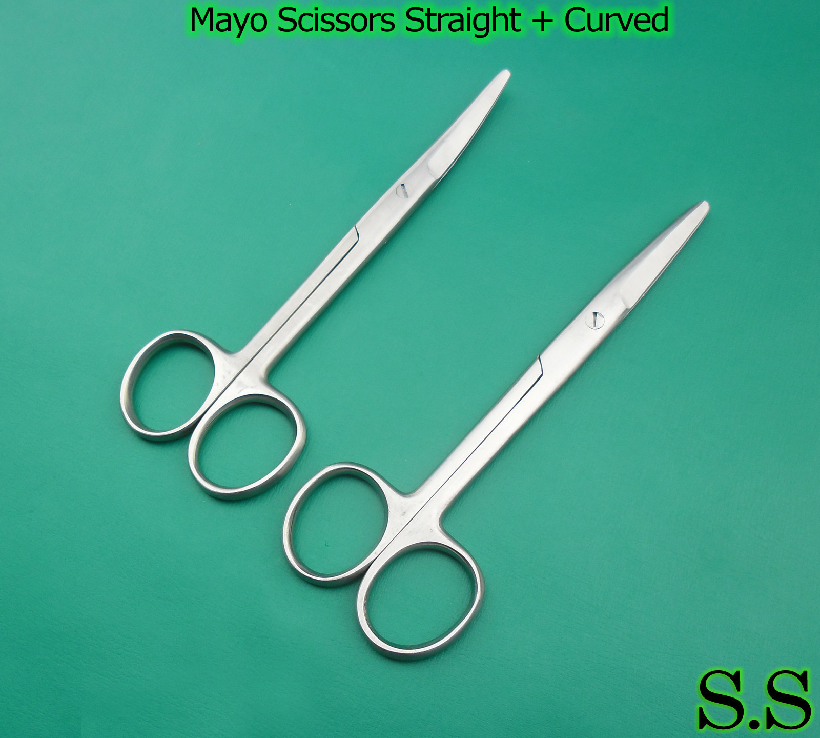 2 ASRTD MAYO DISSECTING SCISSORS 6" CVD STR SURGICAL