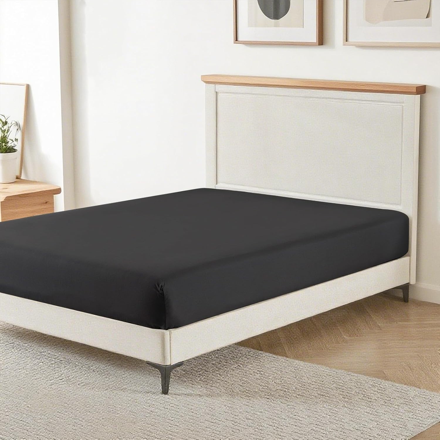 16" Prewashed Deep Pocket Fitted Sheet King Size - Pack of 2 Bed Sheet - Soft...