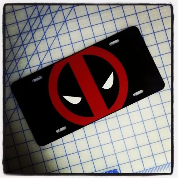 Deadpool Custom License Plate Car Tag Vanity Plate