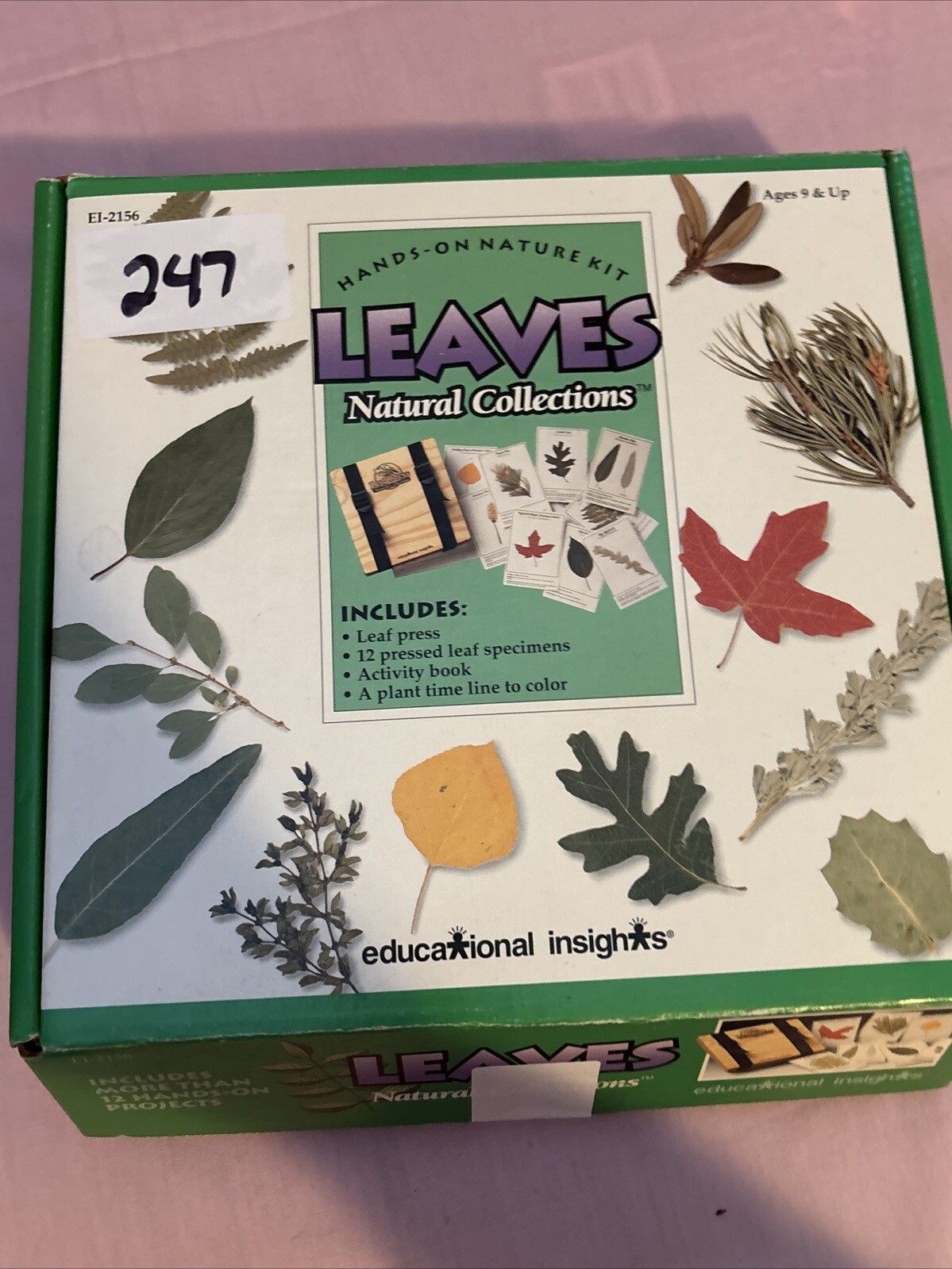 Educational Insights Hands on Nature Kit Leaves Natural Collection -NEW Open Box
