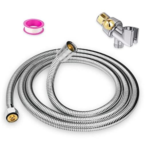 High Pressure Shower Hose, 79" Extra Long, Explosion-Proof Braided Mesh, 304