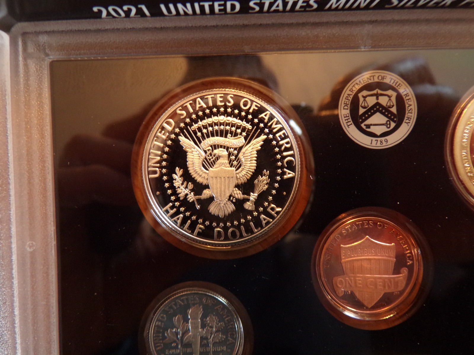 2021 s United States Silver Proof 7 coin Set.
