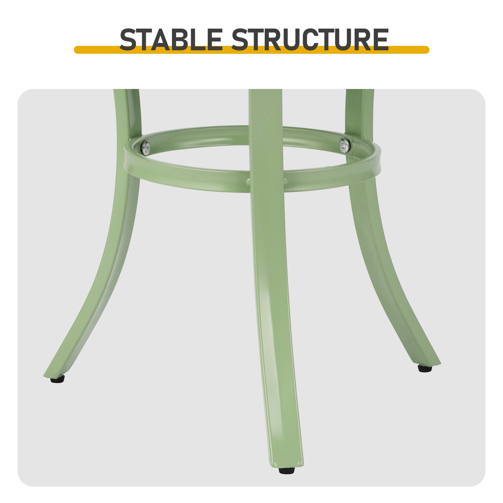 Outdoor Round Side Table, Small Metal Table Patio End Table Coffee Bistro Table
