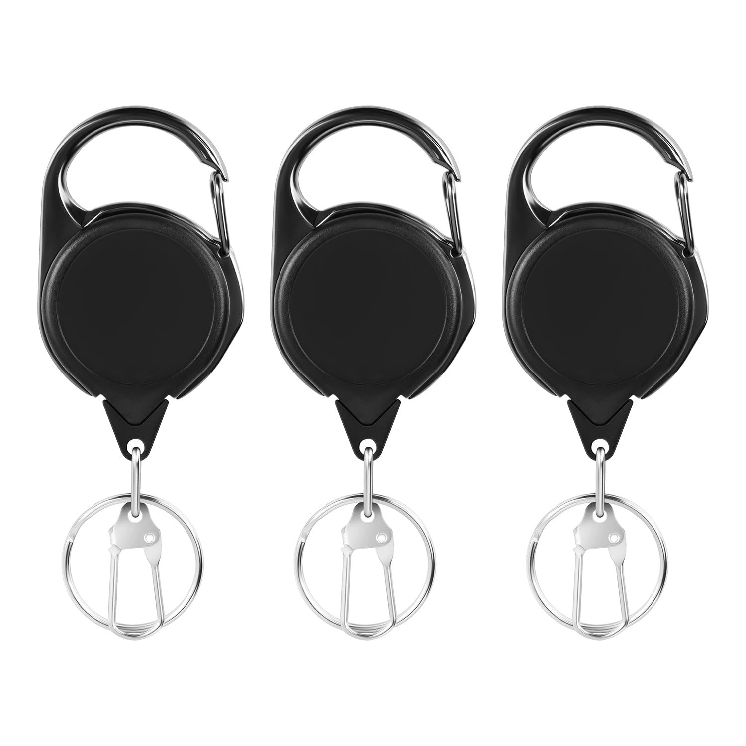 3 Pcs Fishing Fly Fishing Zinger Retractor, Fishing Knot Tool,Line Clipper Re...