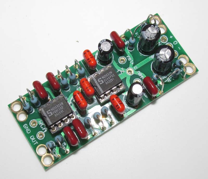 Balanced to Unbalanced XLR to RCA Single Ended OP-AMP Preamplifier Board CD Play