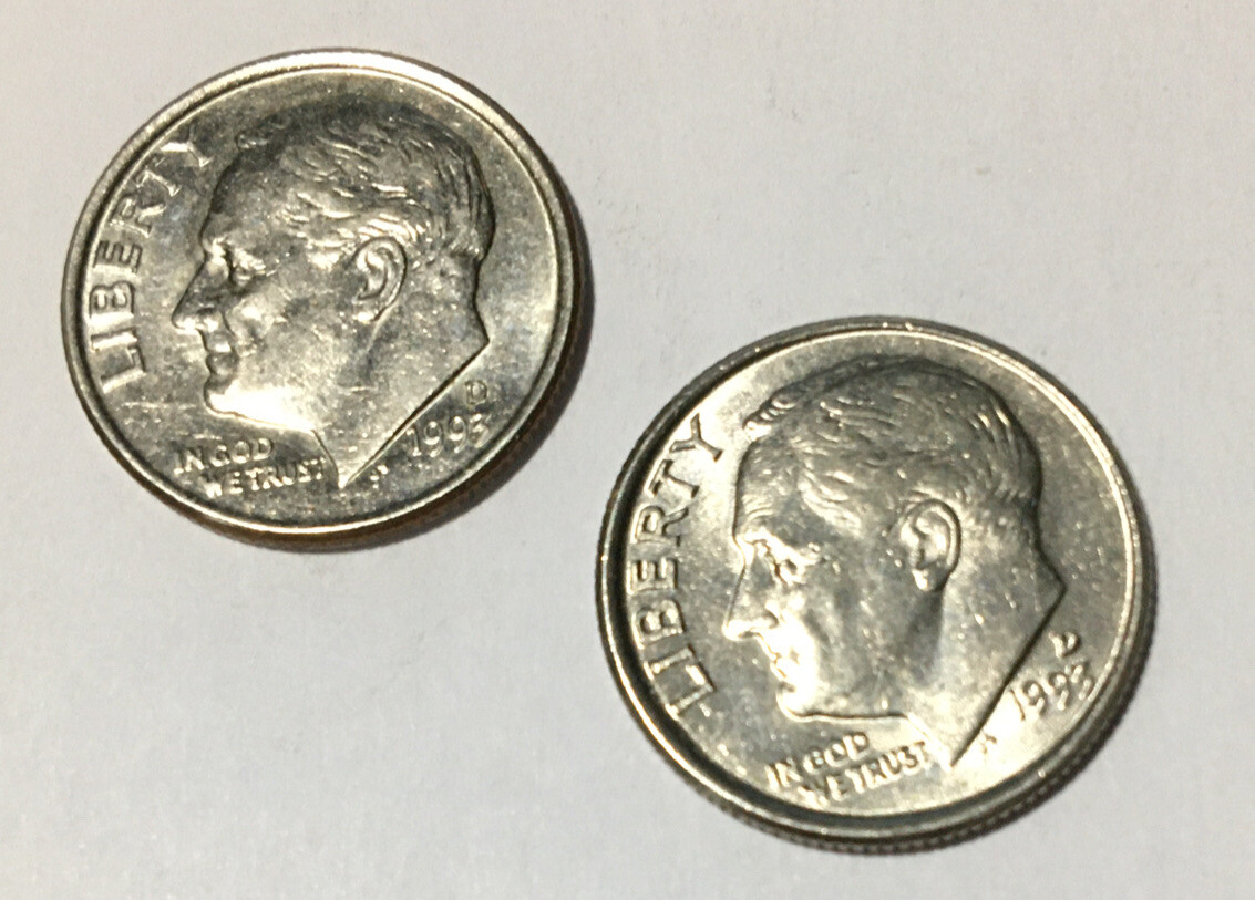 1993-D ROOSEVELT DIME. You Get One Coin
