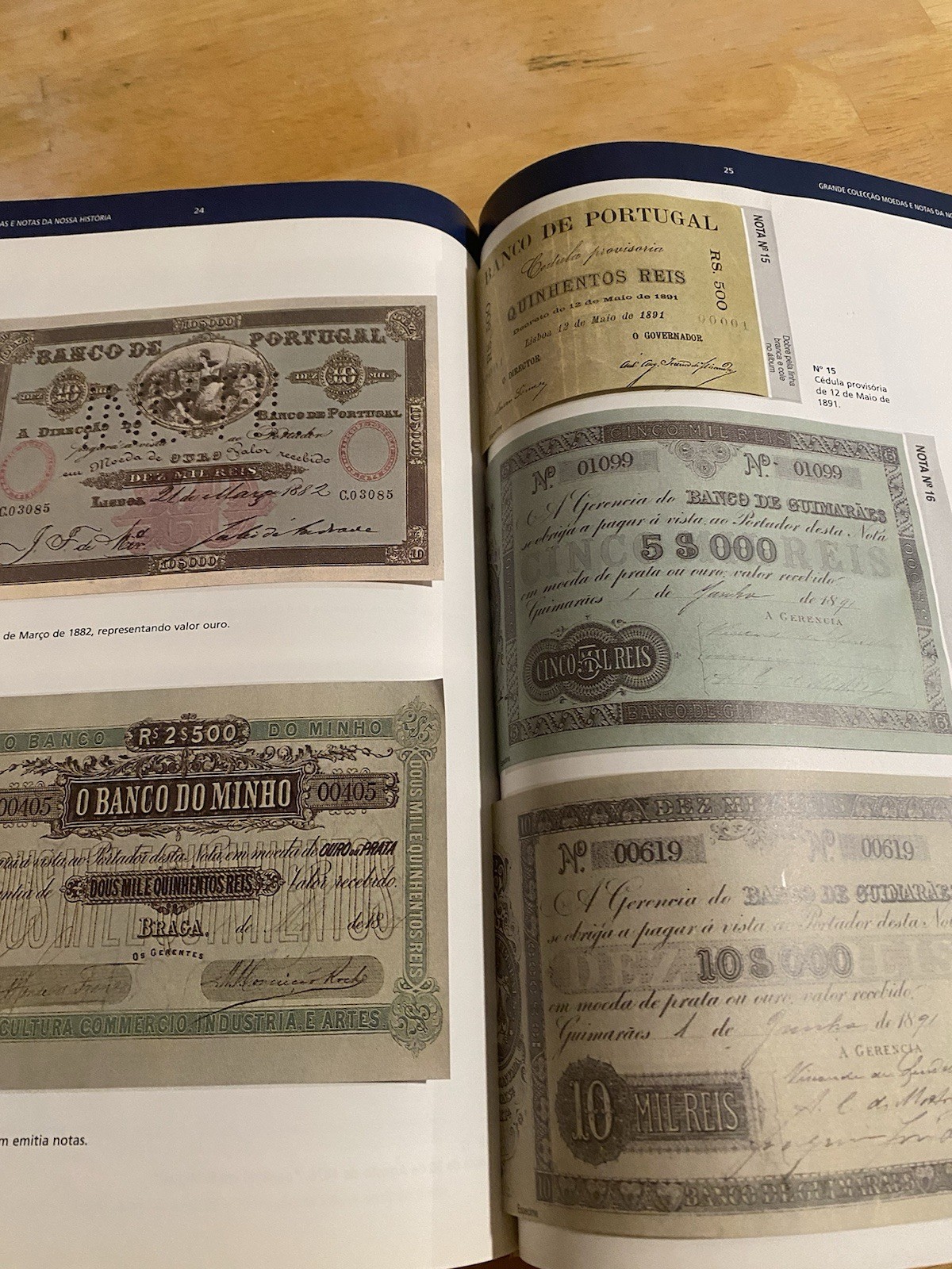 Specimen Banknote Album: Banknote Samples from Portugal