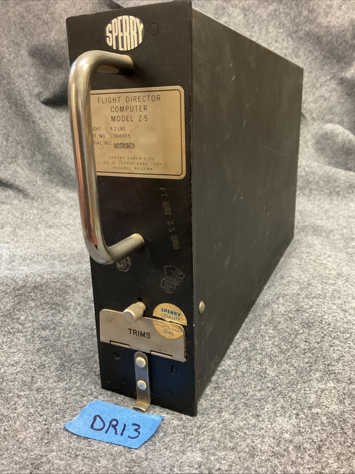 Sperry Z-5 Flight Director Computer P/N 1780607-5