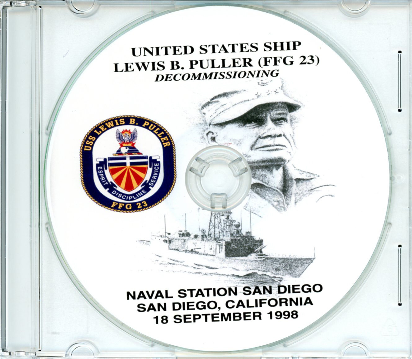 USS Lewis B Puller FFG 23 Decommissioning Program 1998 on CD United States Navy