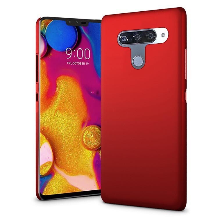 For LG V40 ThinQ Smooth Matte Rubberized hard case back Skin shell cover
