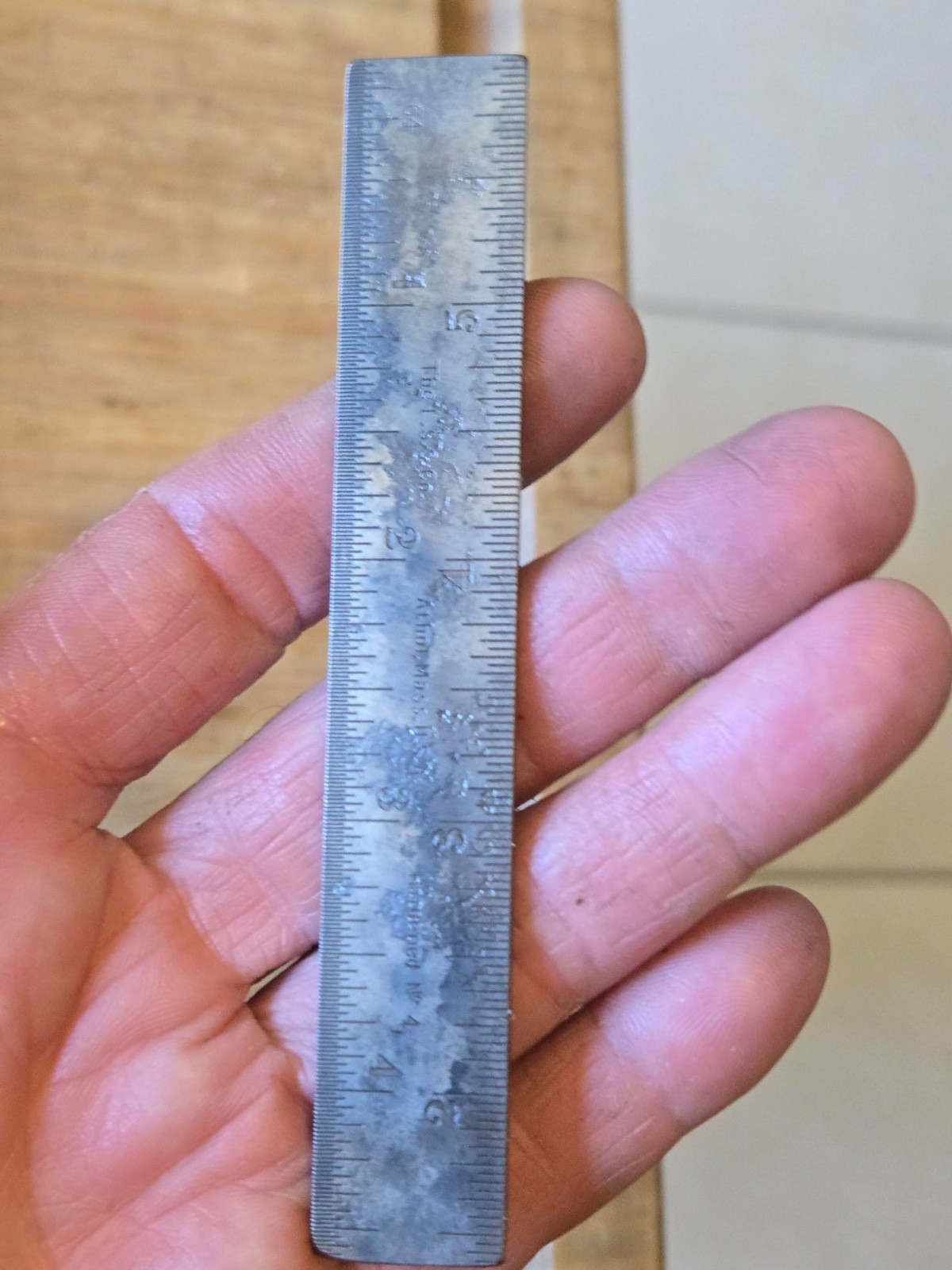 Antique  L S Starrtett Small Size Adjustable Square Ruler- for restoration