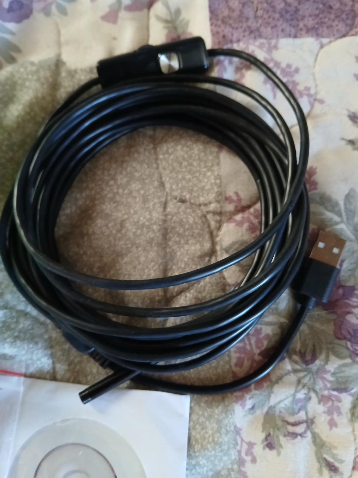 Borescope for Android HD Camera 6 White LED Lights Mini Endoscope 16 Foot Long