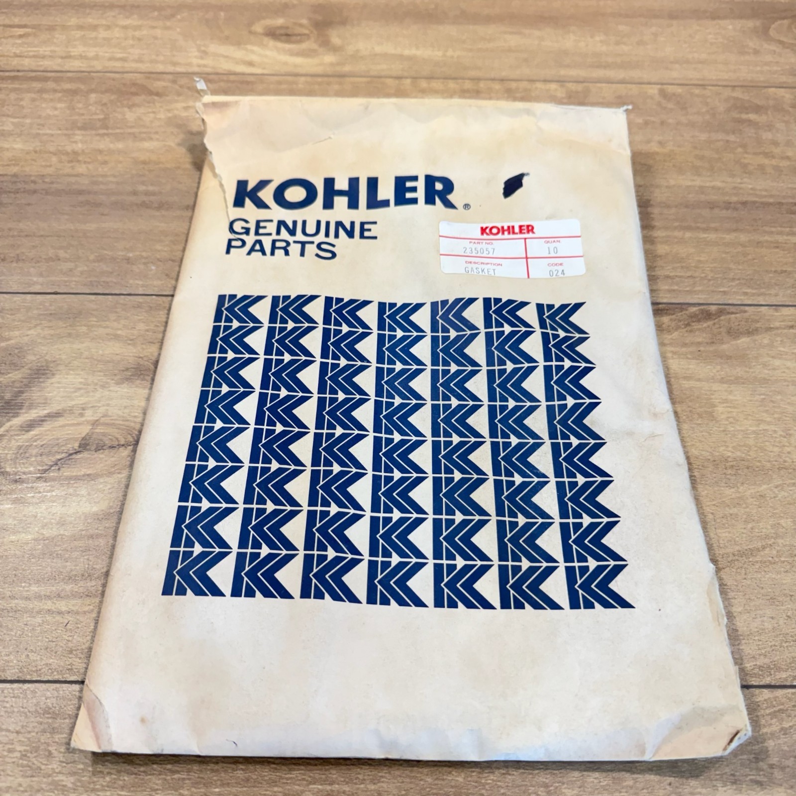 New KOHLER OEM NOS GASKET QTY: 10 / 235057