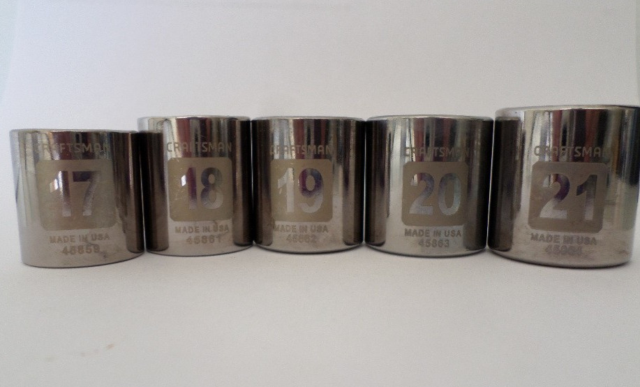 Craftsman USA METRIC 6 Point 3/8 Drive Easy Read Various Sizes