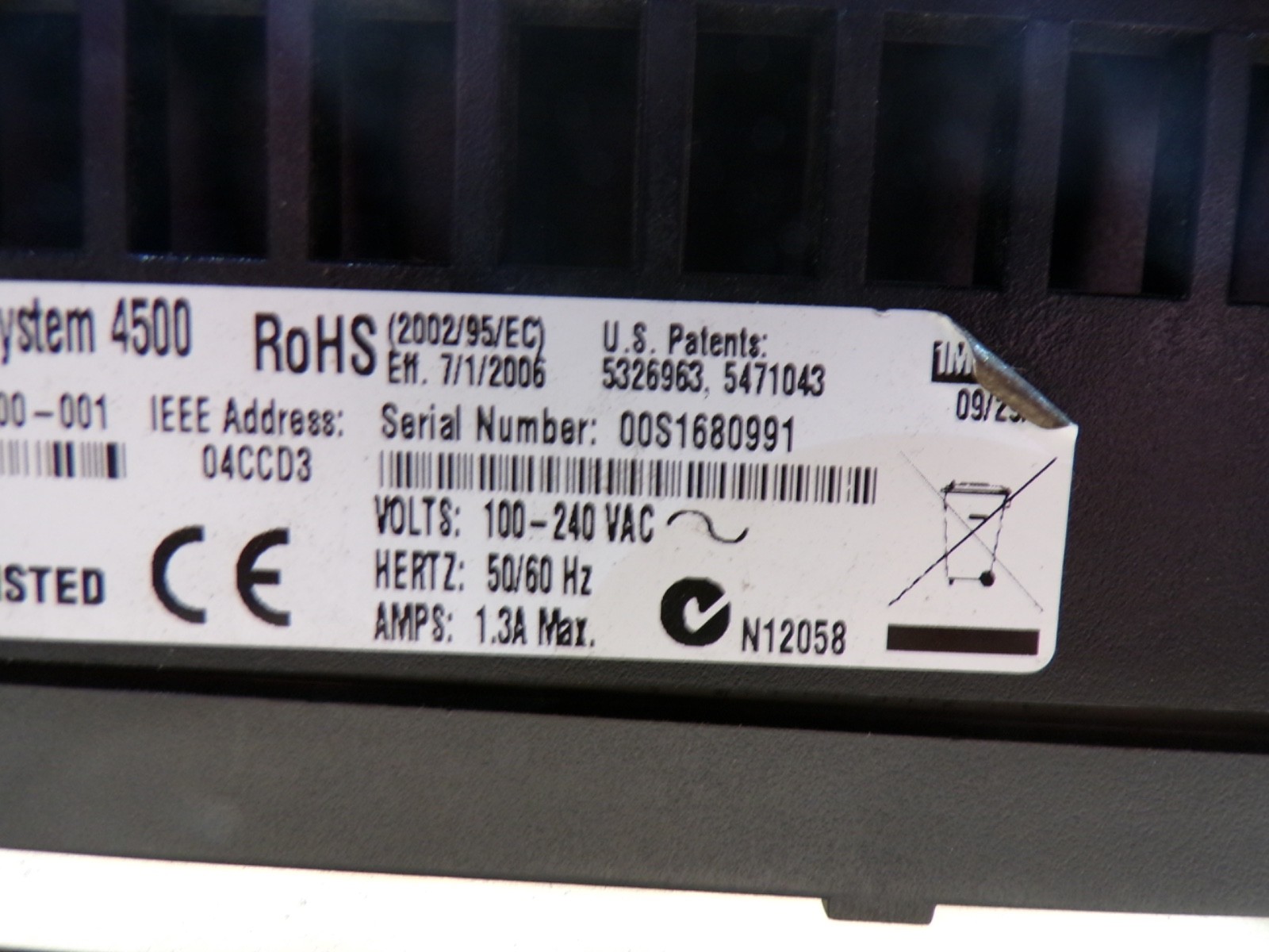 KRONOS SYSTEM 4500 TIME CLOCK