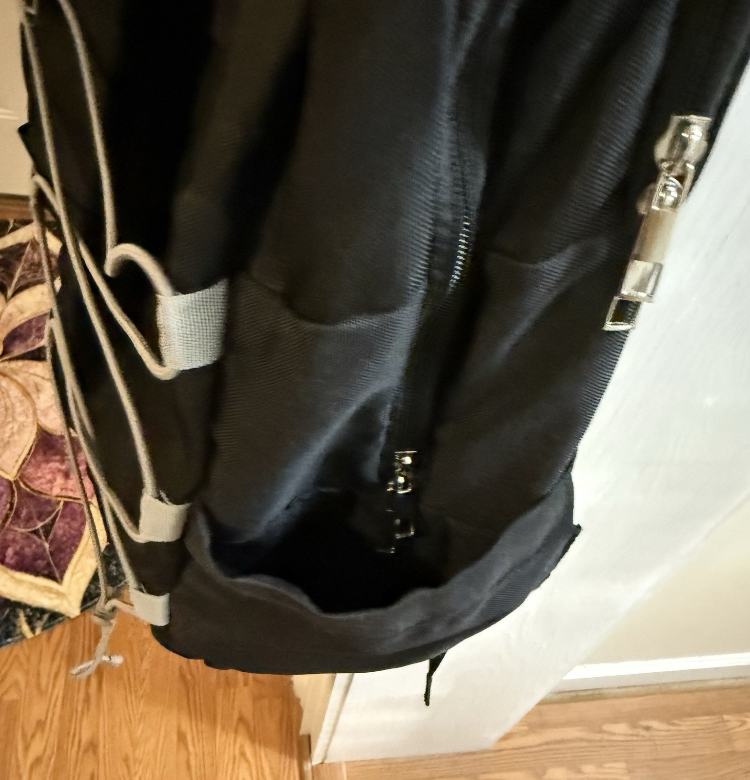 Simply Southern Collection Large Black Nylon Backpack, 8+ Pockets