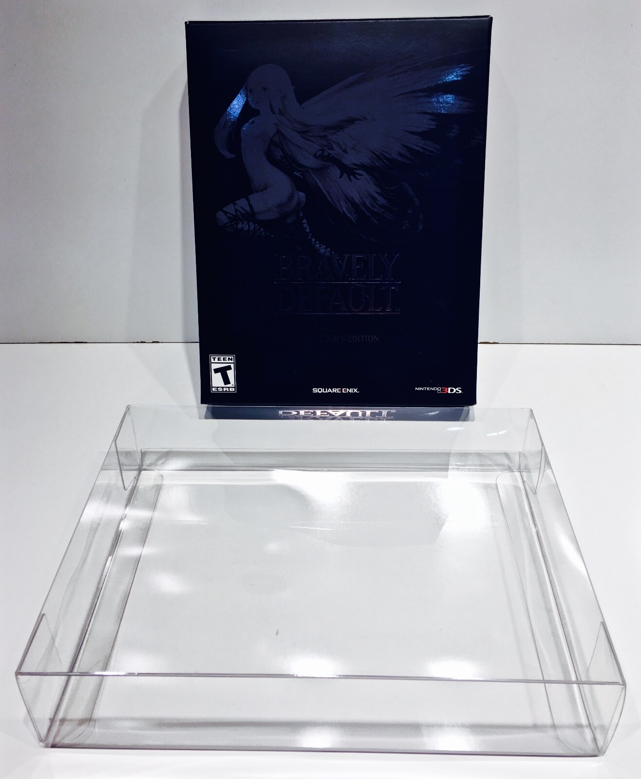 1 Box Protector BRAVELY DEFAULT Nintendo 3DS Custom Clear Plastic Display Case