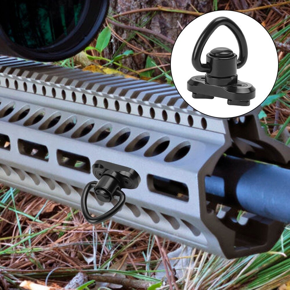 2Pack M-LOK MLOK Quick Release Sling Mount Push Button QD Sling Swivel Adaptor