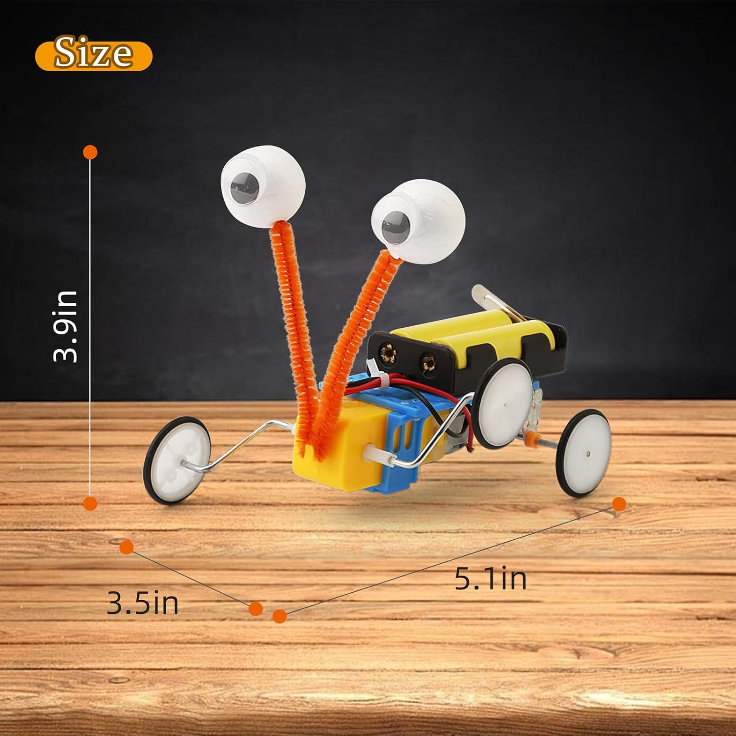 4 Set Bulk Robot Kits for Kids 8-12, STEM Crafts Robotics Science Projects STEM