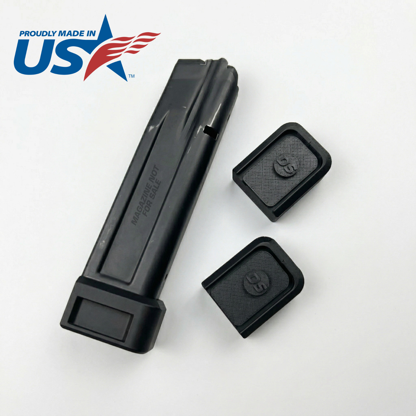 Tisas 1911 Double Stack +0 Base Plate Grip Extension Floor Plate BR9 (2 Pack)