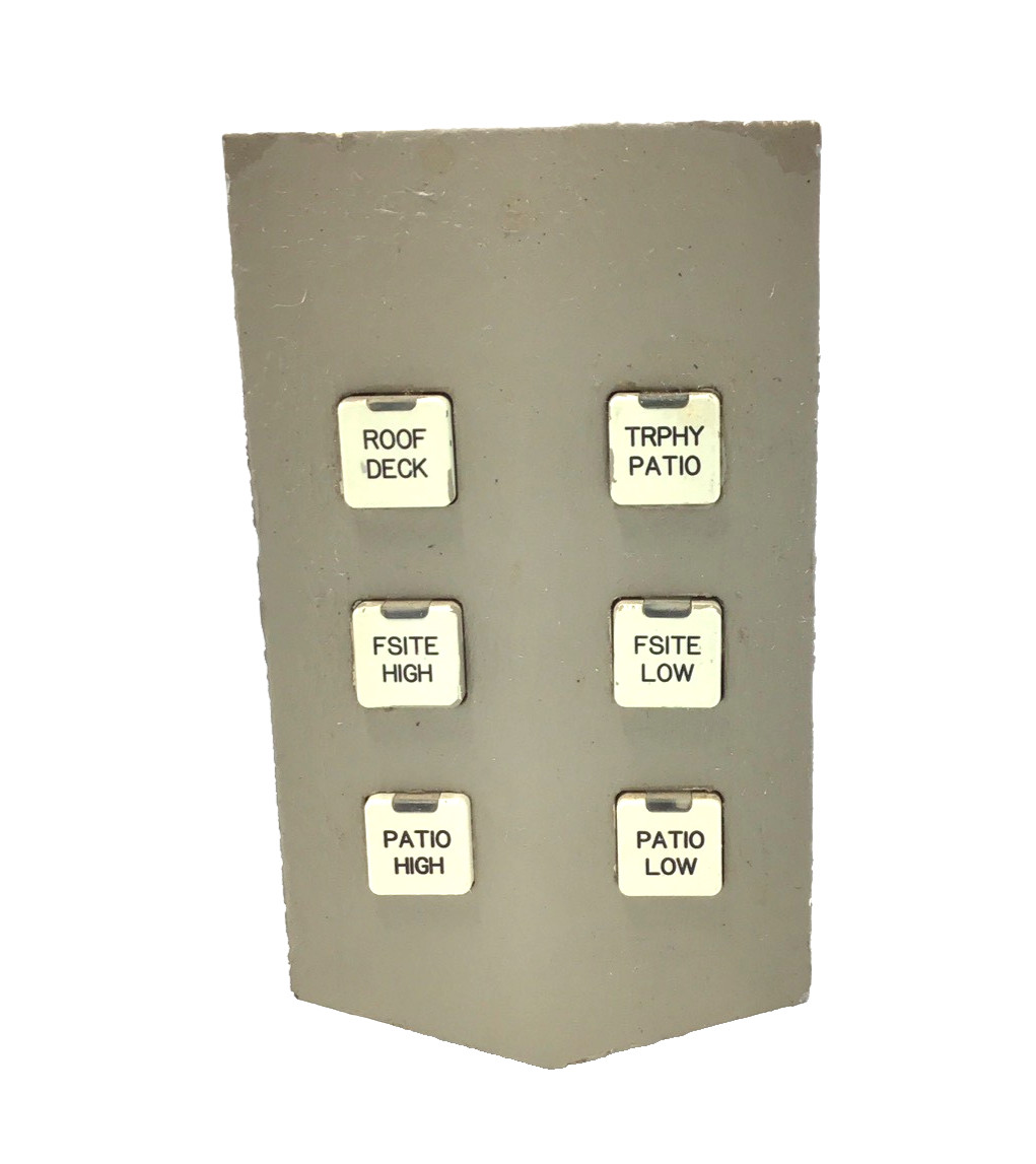 LiteTouch/Savant 6-Button Metropolitan Keypad (Custom painted/Almond) *MODIFIED*