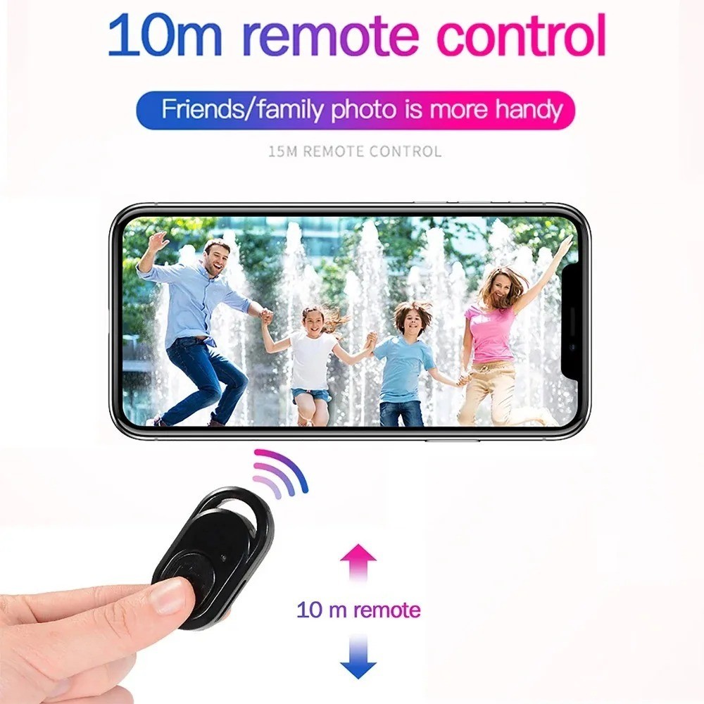 Bluetooth Remote Control Selfie Shutter Phone Camera Wireless US