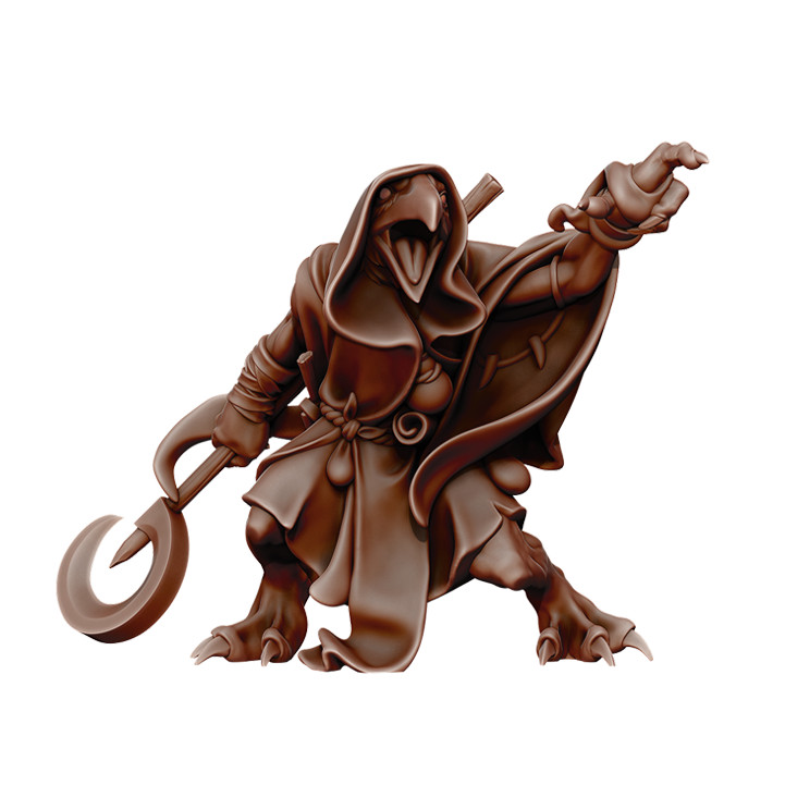 Kenku Warlock Cleric - Staff - Manuel Boria - Dungeons and Dragons