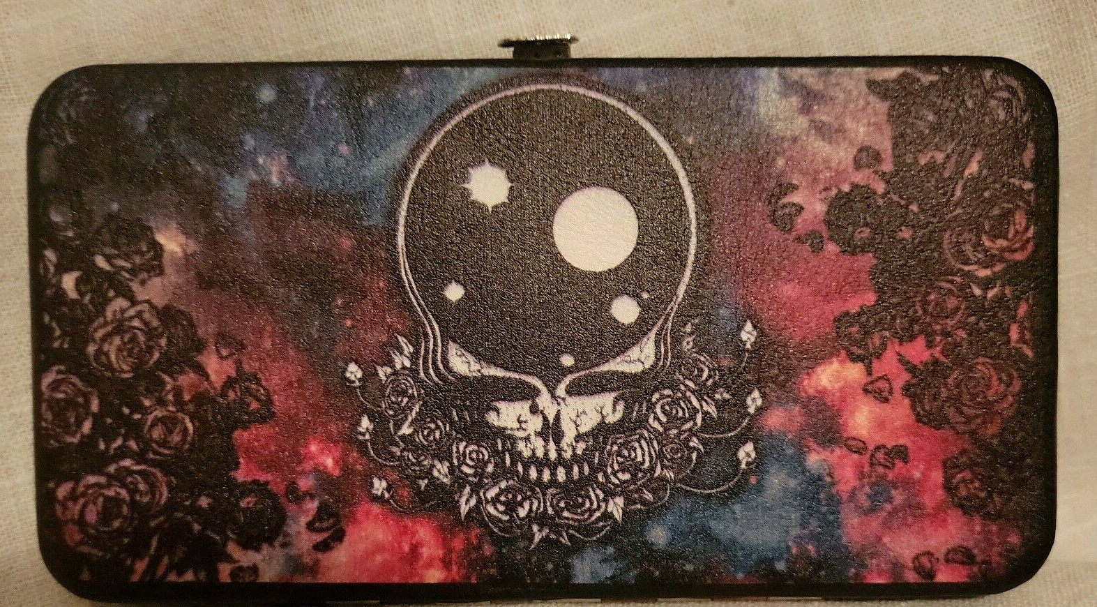 GRATEFUL DEAD SPACE YOUR FACE HINGED WALLET