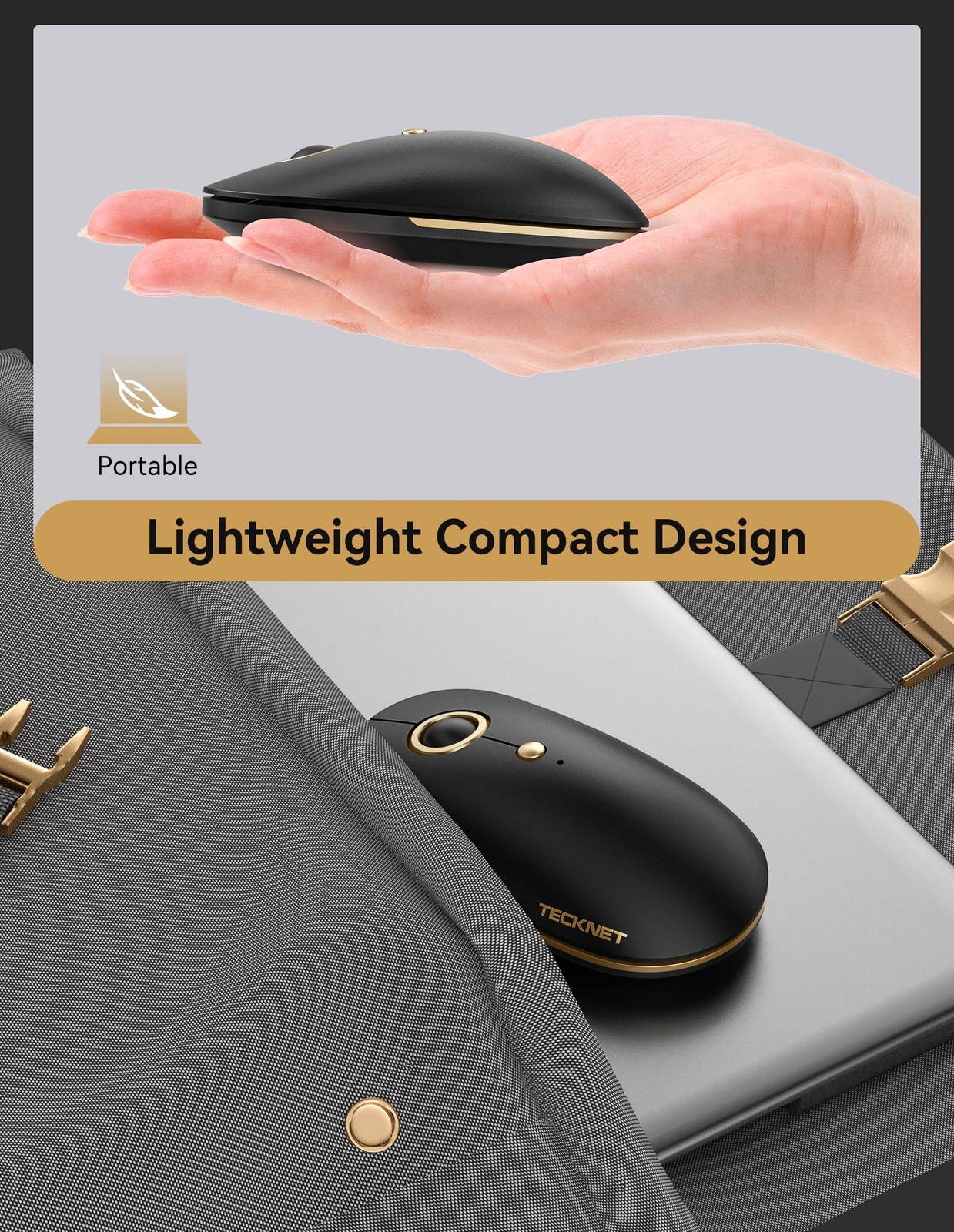 Silent Wireless Computer Mouse USBA 4800 DPI Ambidextrous Quiet Click