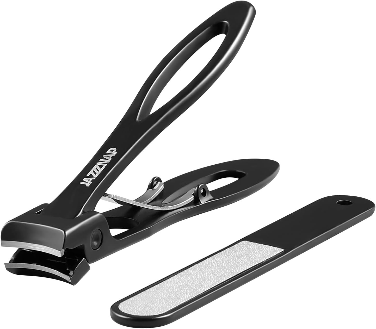 JAZZZNAP Nail Clippers Set, Ultra Wide Jaw Opening Fingernail and Black