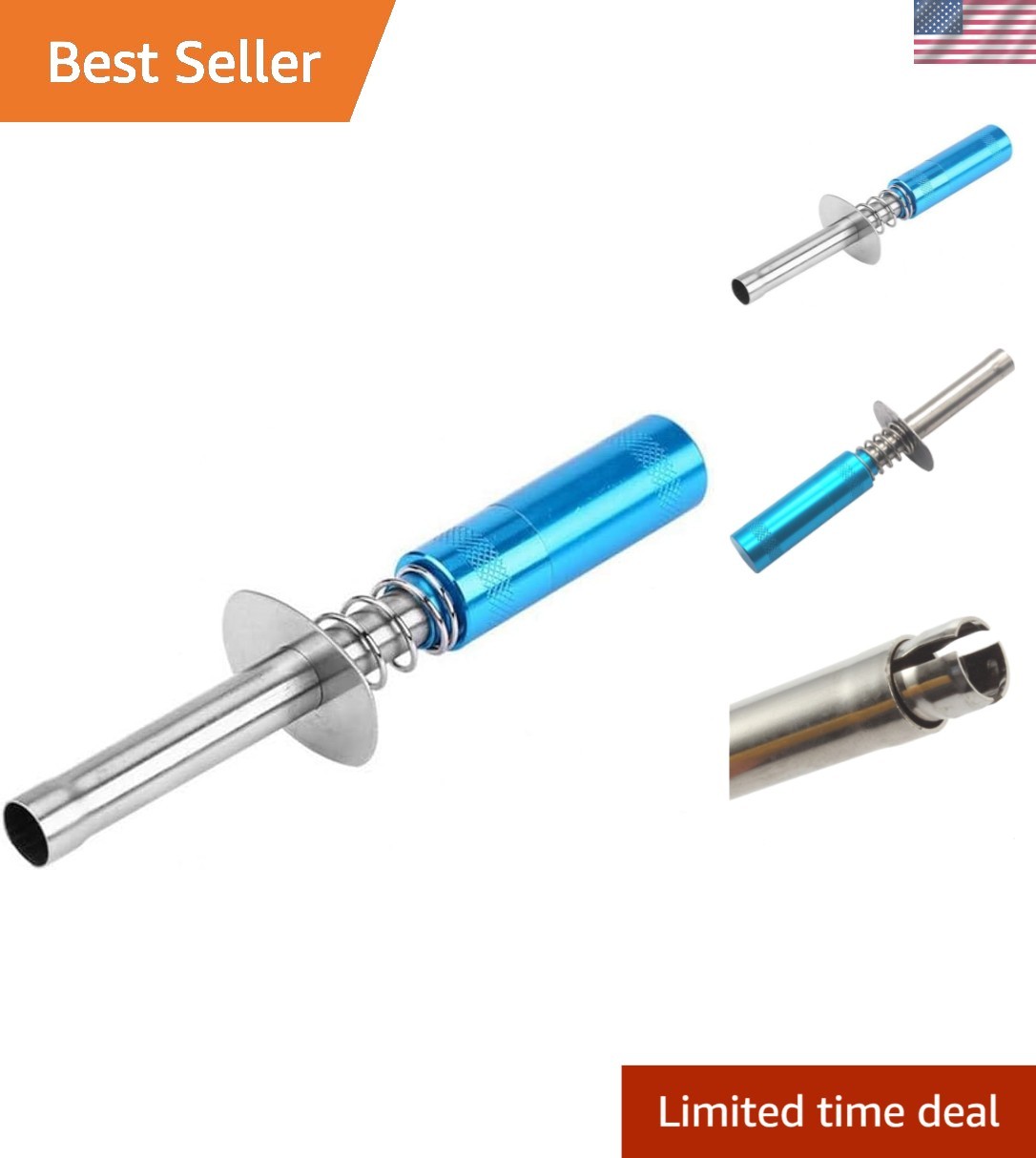 Durable Glow Plug Igniter for Nitro RC Cars & Planes - Compact Blue Design