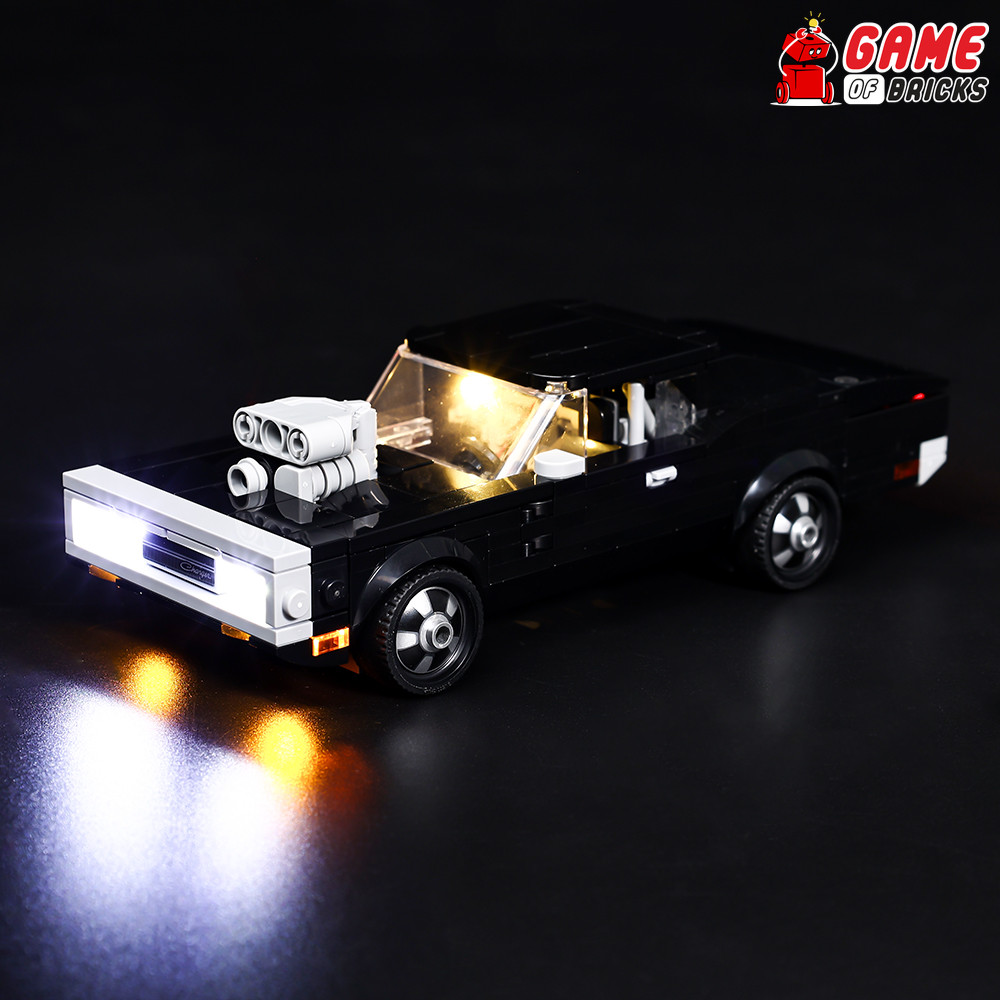 Light Kit for Fast Furious 1970 Dodge Charger R/T Compatible with LEGO®  76912