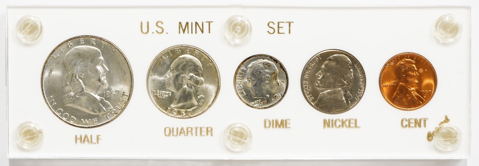 1957 United States Year Set in Capital Holder