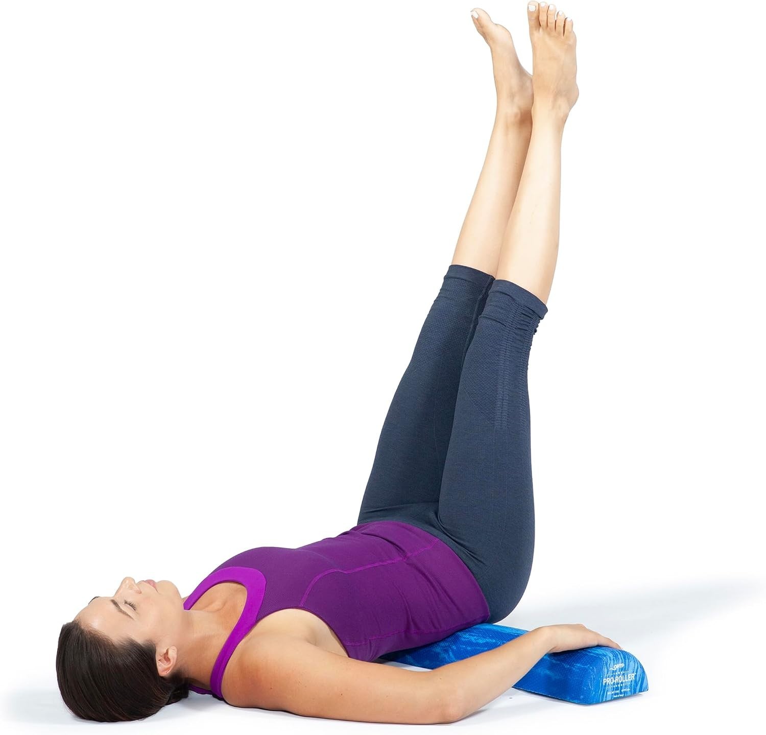 Pro-Roller Soft Foam Roller - Blue 36" for Pilates & Yoga