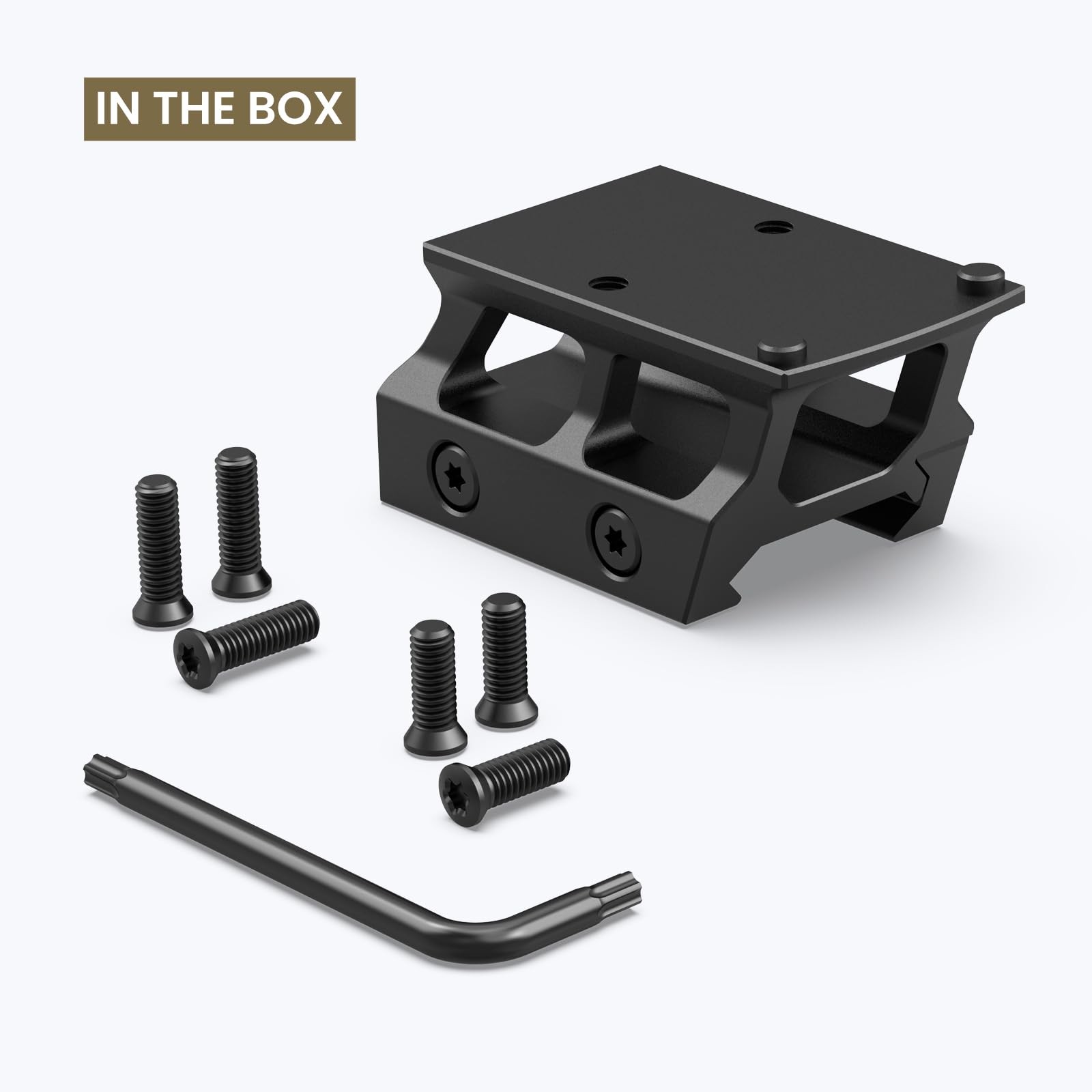 Red Dot Riser Mount 0.75 Picatinny Rail Riser Compatible with RMR Footprint R...