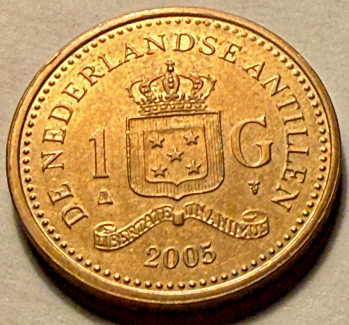 Netherlands Antilles 2005 1 Gulden Coin